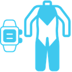 Icon of dive computer and wetsuit