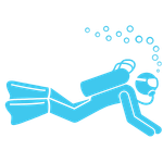 Icon of scuba diver