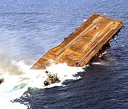 USS Oriskany sinking near Pensacola c. 2006